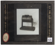 Civil War Magic Lantern Slide -- The All Powerful Draft Wheel